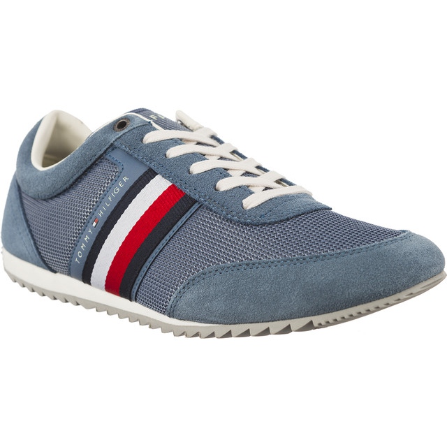 Tommy Hilfiger Mélange de matériaux corporatif bleu Tommy Hilfiger Mélange de matériaux corporatif bleu