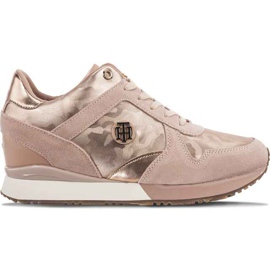Tommy Hilfiger Camo Wedge Metallic 641 Rose Acajou violet