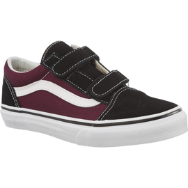 Vans Pop Old Skool V Q7J Noir Og Bourgogne multicolore Vans Pop Old Skool V Q7J Noir Og Bourgogne multicolore