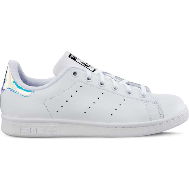 Adidas Stan Smith J 272 Chaussures Blanc Métallisé Argent Chaussures Blanc blanche