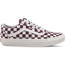 Vans Vieux port Skool U54 Damier Royale blanche multicolore
