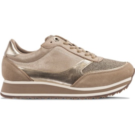 Tommy Hilfiger Metallic Retro Runner 099 Taupe Foncé brun