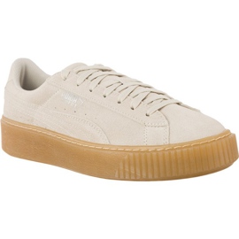 Puma Plateforme en daim Jewel Whisper White Whisper White blanche