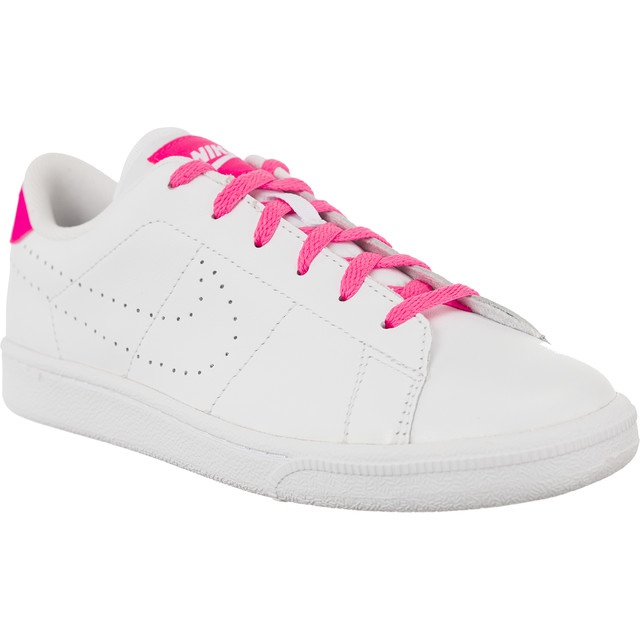 Nike Tennis Classique Prm Gs 106 blanche rose Nike Tennis Classique Prm Gs 106 blanche rose