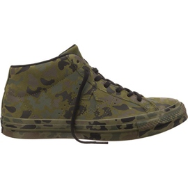 Converse 159746 One Star Utility Camo Mid noir vert