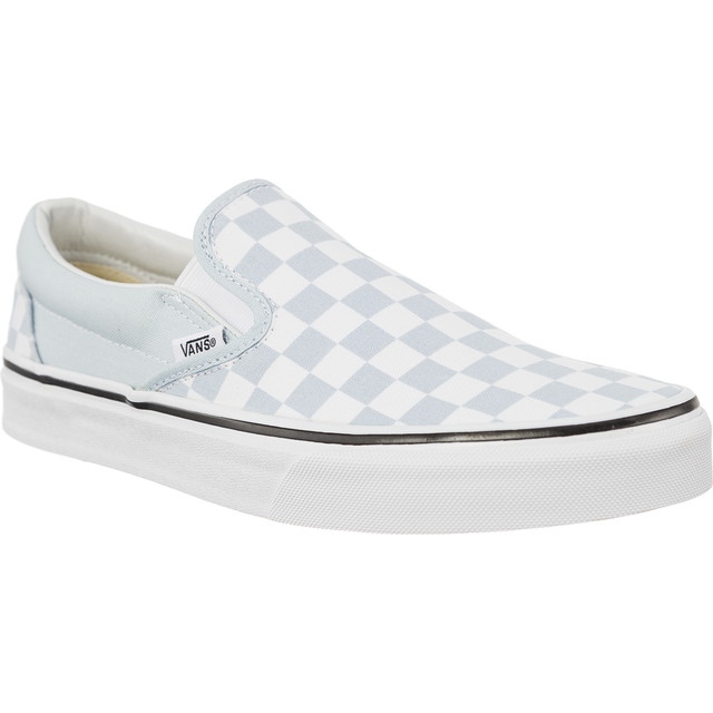 Vans Classic SLIP-ON Damier Qck blanche bleu