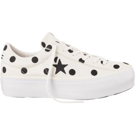 Converse Plateforme One Star C560696 blanc