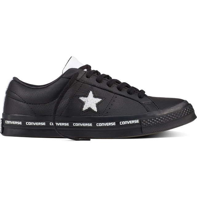 Converse 159721 Une étoile à fines rayures le noir