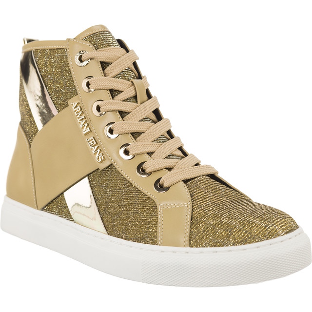 Baskets tissées Armani Jeans 7P566-06250 brun jaune