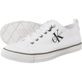 Calvin Klein Jeans Arnold Canvas Blanc blanche