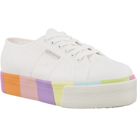 Superga 2790 Cotmultifoxingw G78 Blanc Multicolore