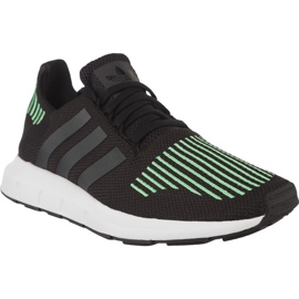 Adidas Swift Run 110 le noir vert Adidas Swift Run 110 le noir vert