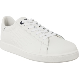 Ea7 Emporio Armani Baskets en cuir 248028CC299 00010 blanc