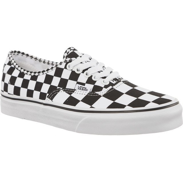 Vans Authentic Mix Checker Q9B blanche le noir