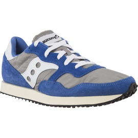 Saucony Dxn Trainer Vintage Grey Bleu blanc gris