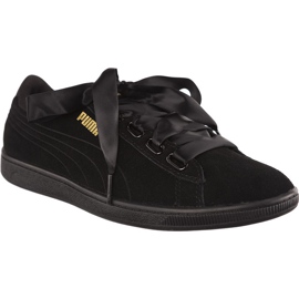 Vikky Ribbon Satin PUMA Noir PUMA Noir le noir jaune