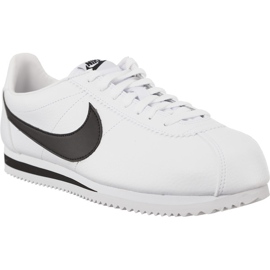 Nike Cuir Cortez Classique 100 blanche Nike Cuir Cortez Classique 100 blanche