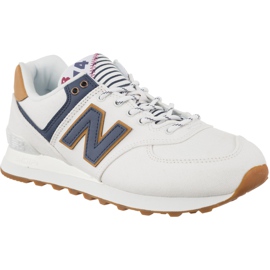 New Balance Wl574sye blanc avec évasion de mer Vintage Indigo