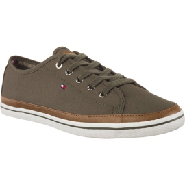 Tommy Hilfiger Iconic Kesha Sneaker 011 Dusty Olive vert Tommy Hilfiger Iconic Kesha Sneaker 011 Dusty Olive vert