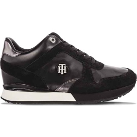 Tommy Hilfiger Camo Wedge Metallic 990 Noir le noir
