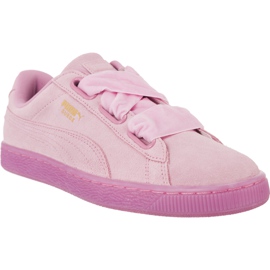 Puma Suede Heart Reset In 902 rose