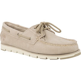 Timberland Chaussures bateau en daim Camden Falls, simplement taupe brun