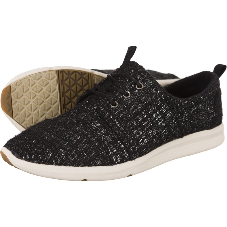 Toms Sneaker Del Rey Femme Laine Glitter 277 le noir gris