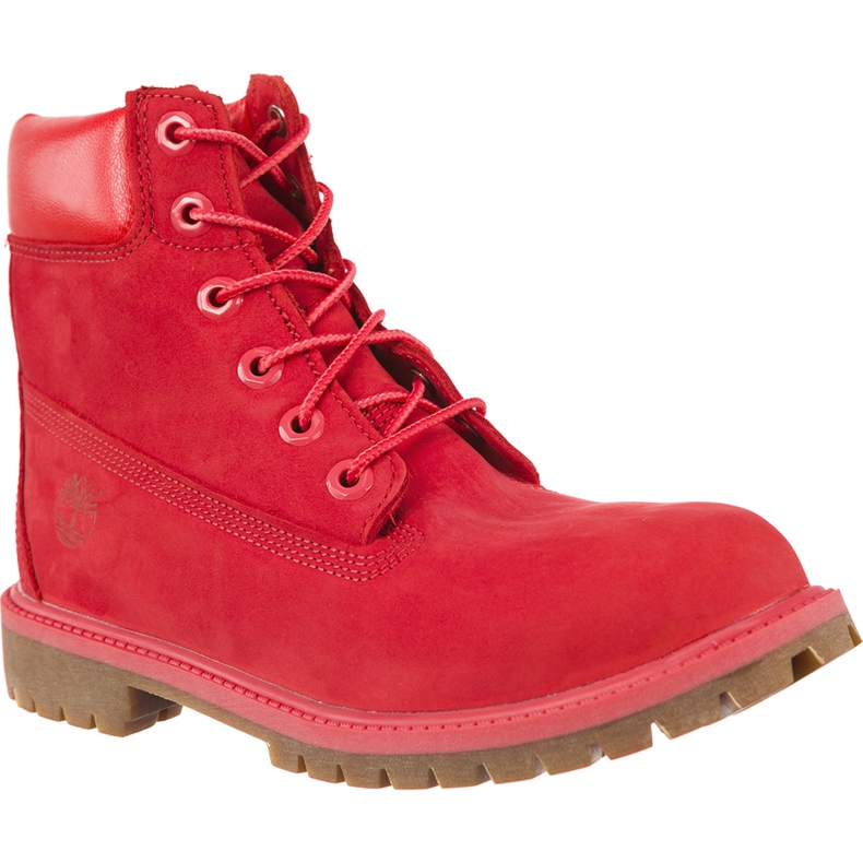 Timberland Tomate botte imperméable de qualité supérieure, 6 pouces rouge