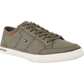 Tommy Hilfiger Matériau de base Mélange Sneaker Dusty Olive vert