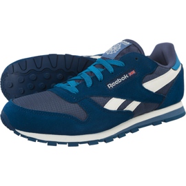 Cuir de cuir Reebok Cl 033 bleu
