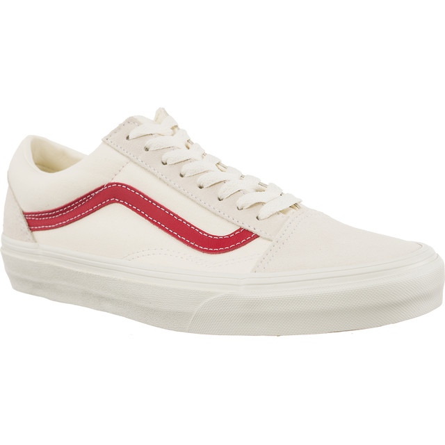 Vans Old Skool R1T Vintage Blanc Rococco Rouge multicolore