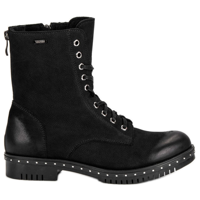 Travailleurs du cuir noirs VINCEZA le noir