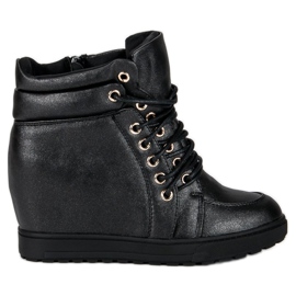 J. Star Baskets nouées élégantes noir