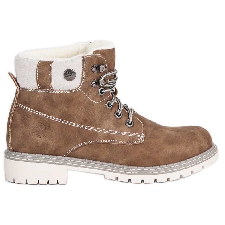 Filippo Bottes en peau de mouton marron brun