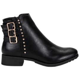 J. Star Bottes pour femmes à la mode le noir