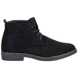 Bottes basses nouées noir