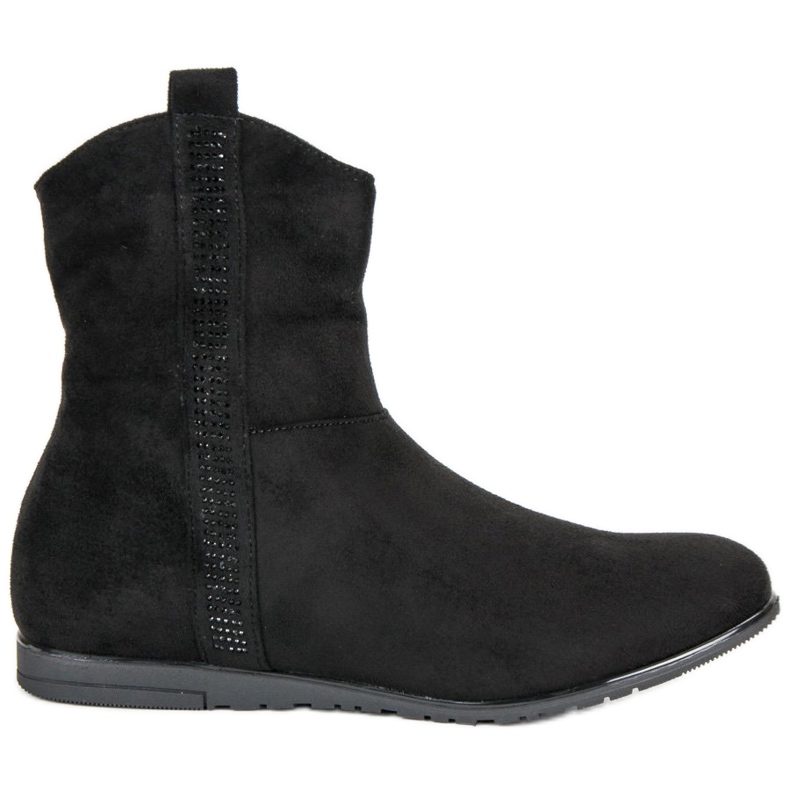 Bottes en daim classiques le noir