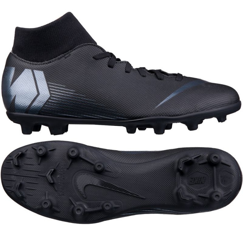 Nike Mercurial Superfly 6 Club Mg M AH7363-001 chaussures de football le noir le noir Nike Mercurial Superfly 6 Club Mg M AH7363-001 chaussures de football le noir le noir