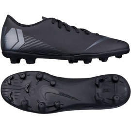 Nike Mercurial Vapor 12 Club M AH7378-001 chaussures de football noir noir