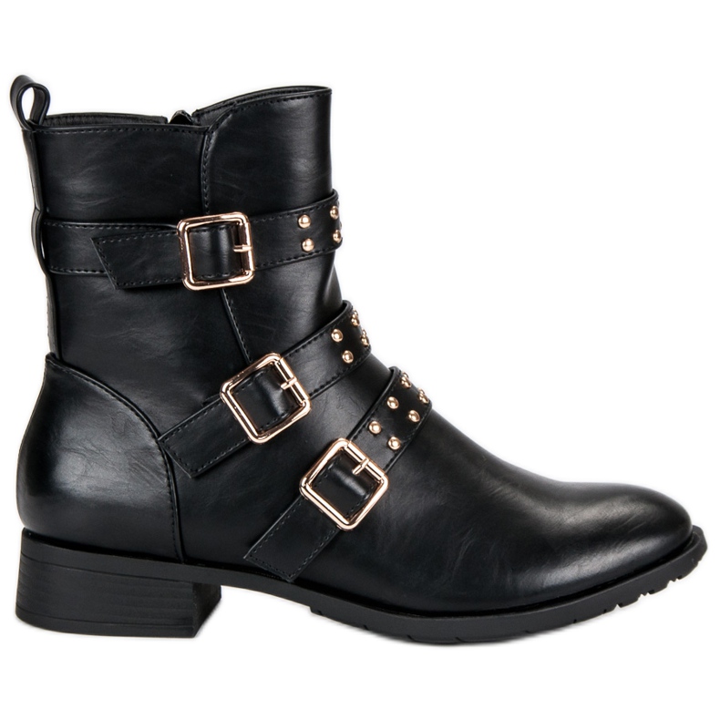 J. Star Bottes noires rock le noir J. Star Bottes noires rock le noir