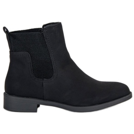 Bottines Chelsea noires femme