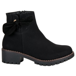 Bottines noires à talons