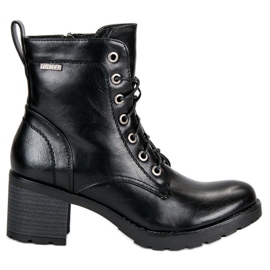 Bottines vinceza noires à lacets