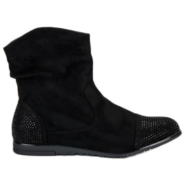 Bottines décontractées en daim le noir