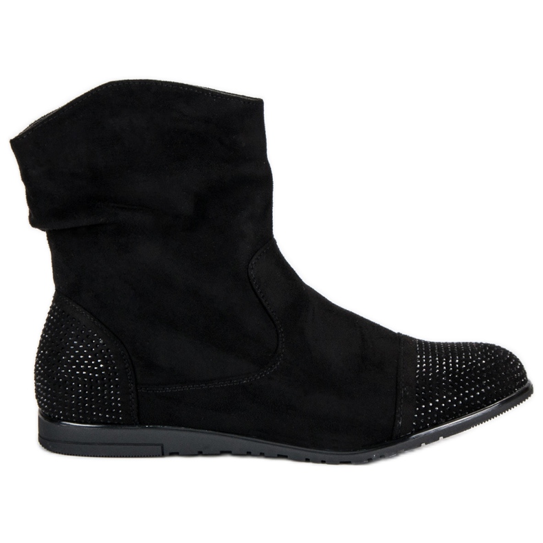 Bottines décontractées en daim le noir