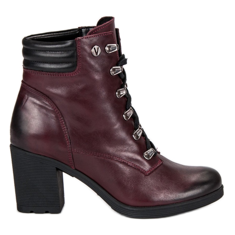 Bottes confortables à talons hauts VINCEZA rouge