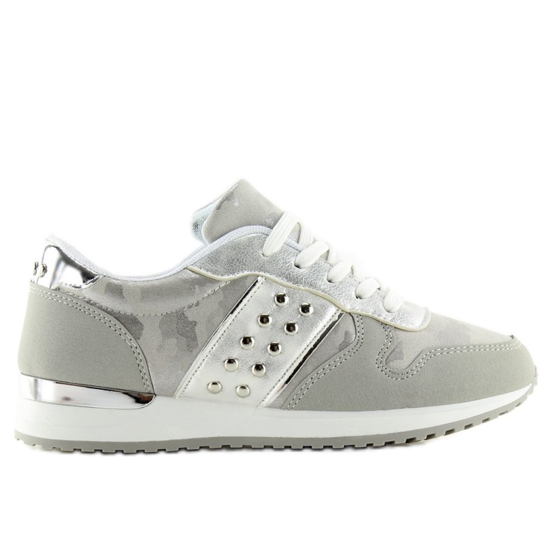 Chaussures de sport grises, gris camo 6234 Argent Chaussures de sport grises, gris camo 6234 Argent