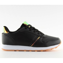Chaussures de sport noires pour femmes 11706 Noir le noir