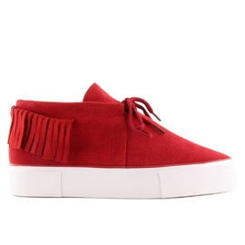 Baskets rouges pour femmes A-63 Rouge