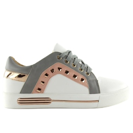 Espadrilles BH-115 grises, femmes blanc